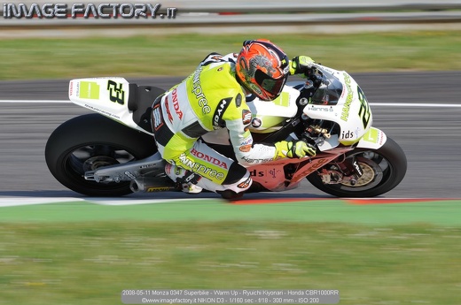 2008-05-11 Monza 0347 Superbike - Warm Up - Ryuichi Kiyonari - Honda CBR1000RR
